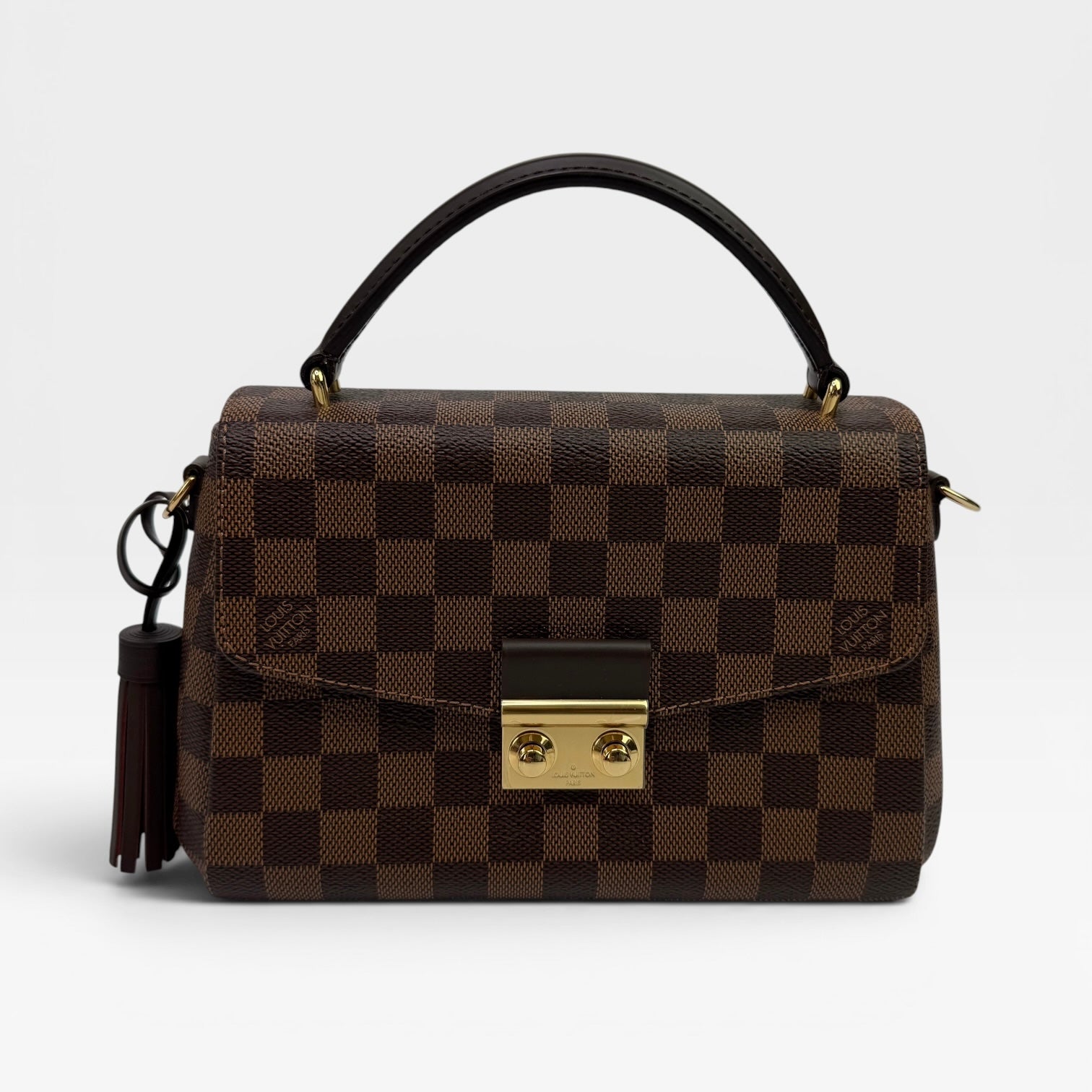 Louis Vuitton Damier Ebene Canvas Croisette Bag