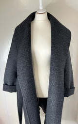 Givenchy Grey Wool Coat (Size 44/UK 16)