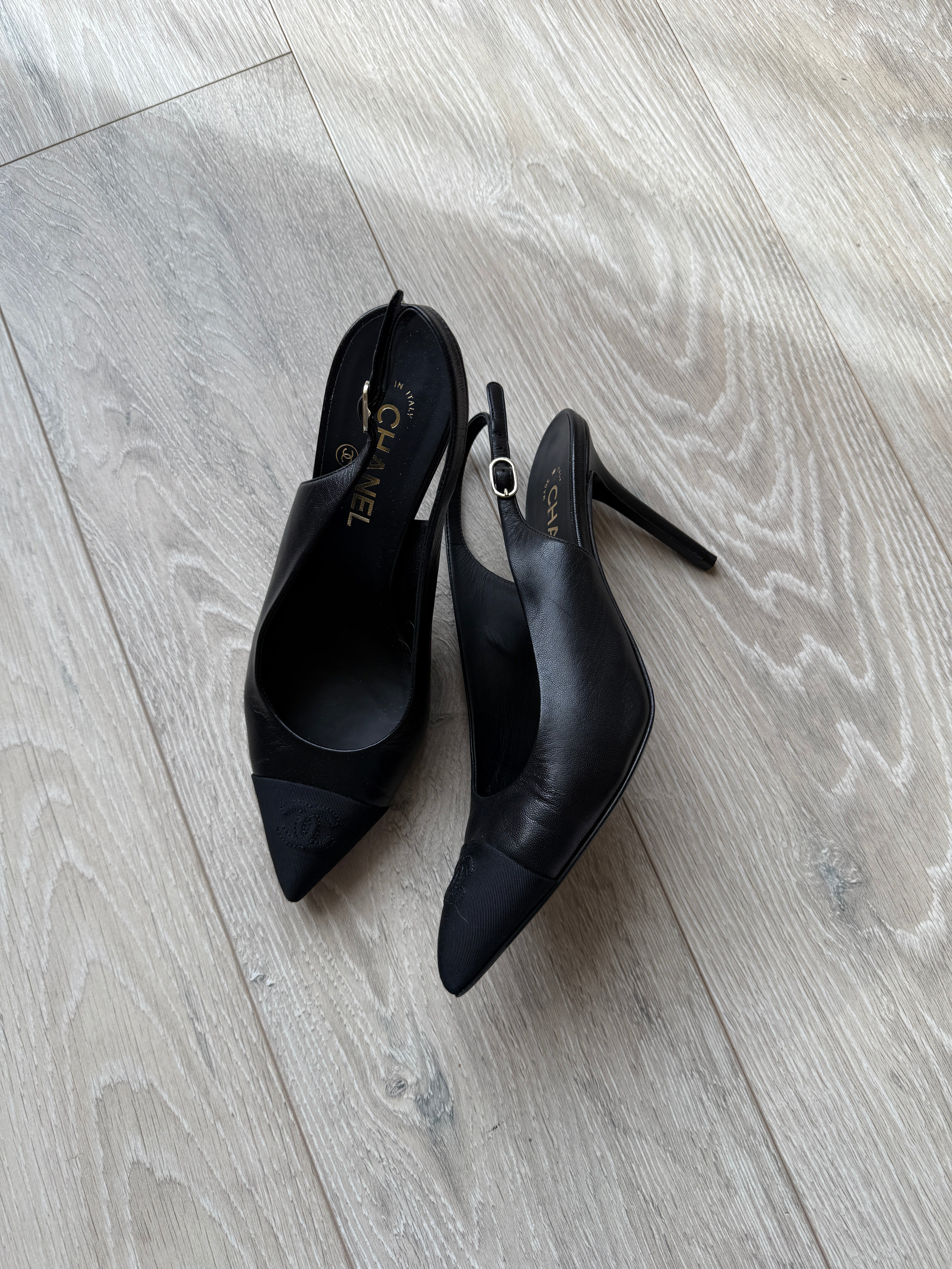 Chanel Slingback Heels (Size 39.5/UK6.5)