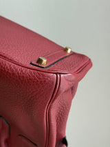 Hermès Birkin 30 In Rouge H Clemence Leather GHW