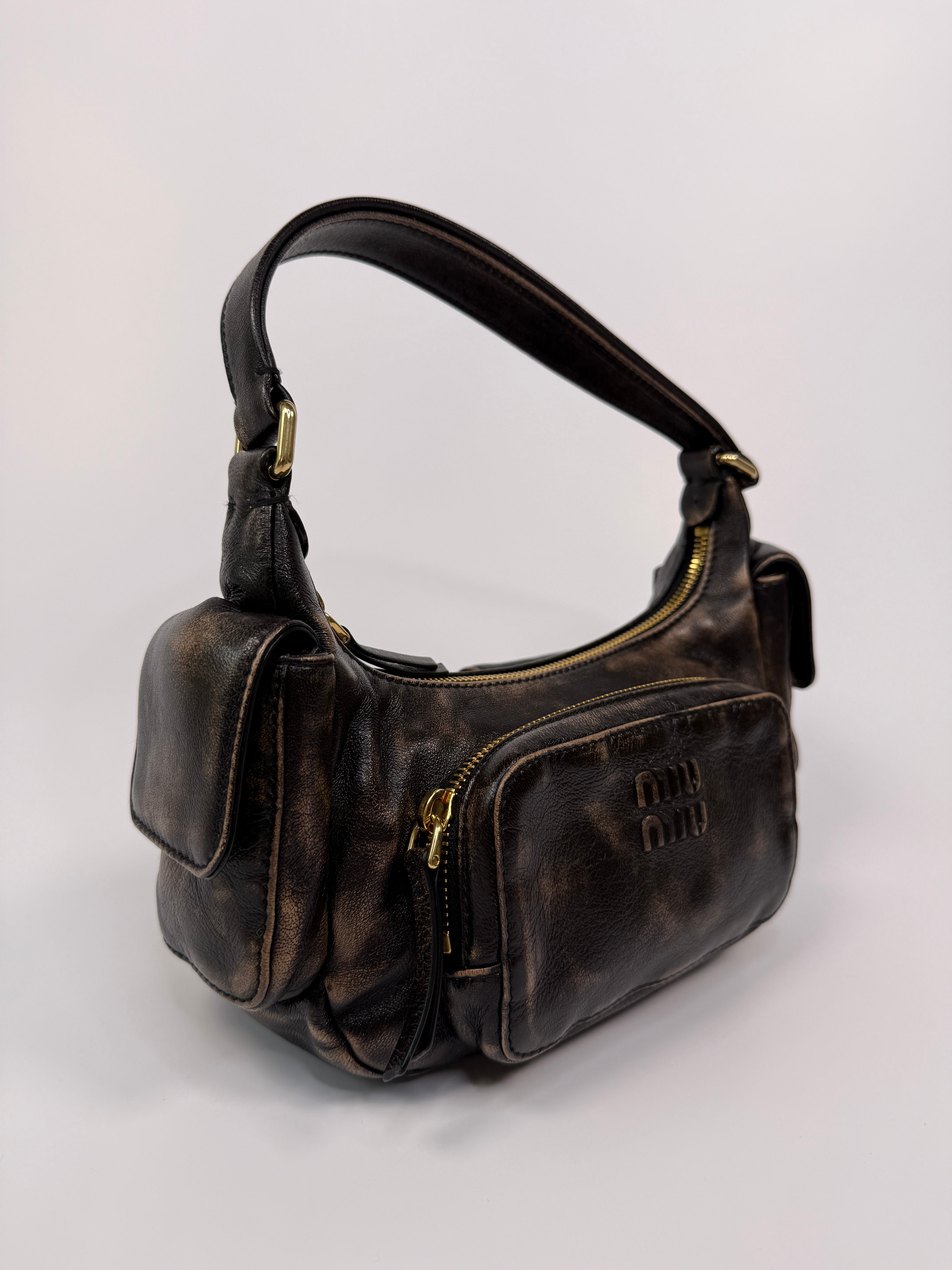 Miu Miu Pocket Nappa Leather Bag