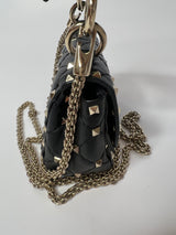 Valentino Garavani Micro Black Rockstud Bag