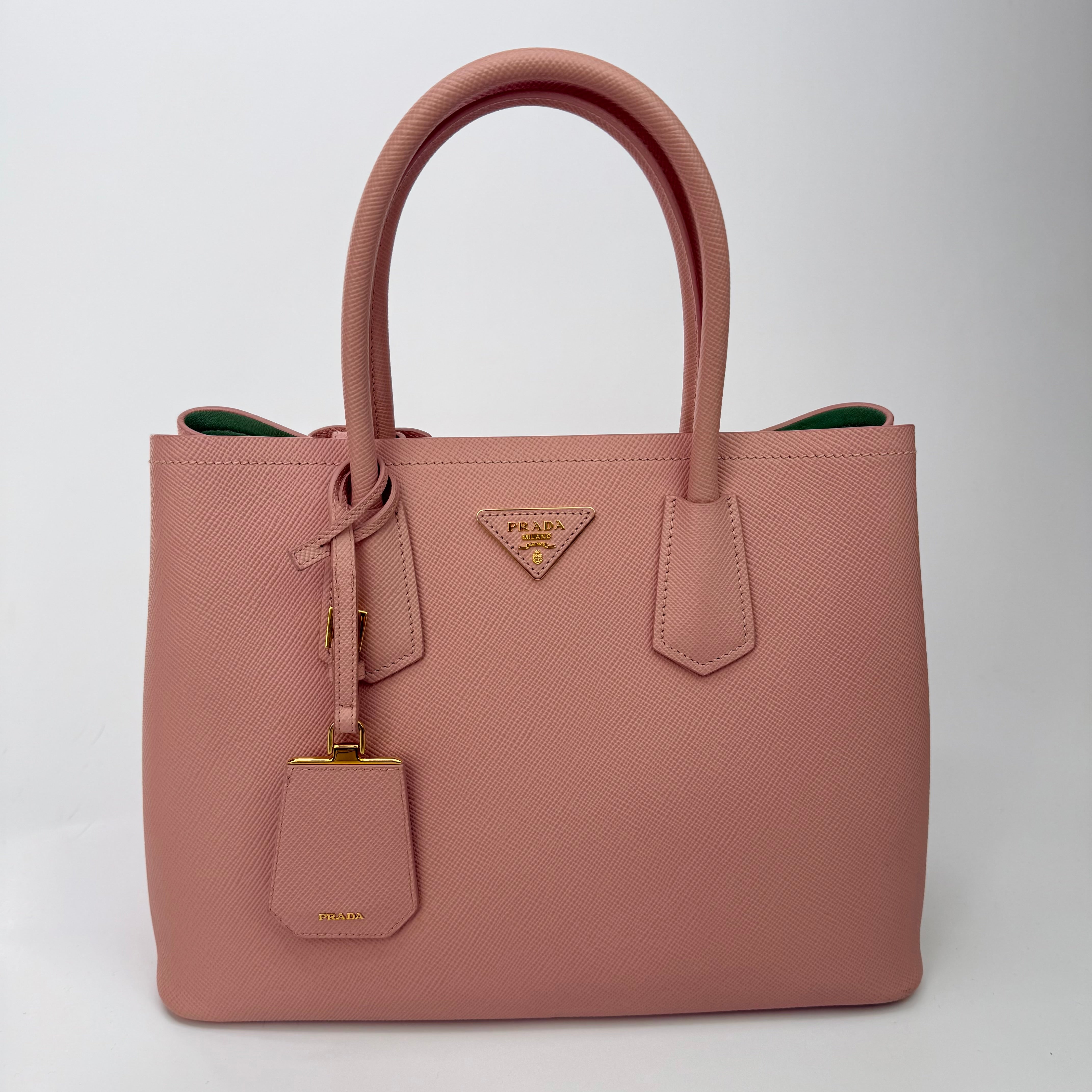 Prada Saffiano Cuir Double Tote Bag