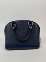Louis Vuitton Alma BB In Navy Epi Leather