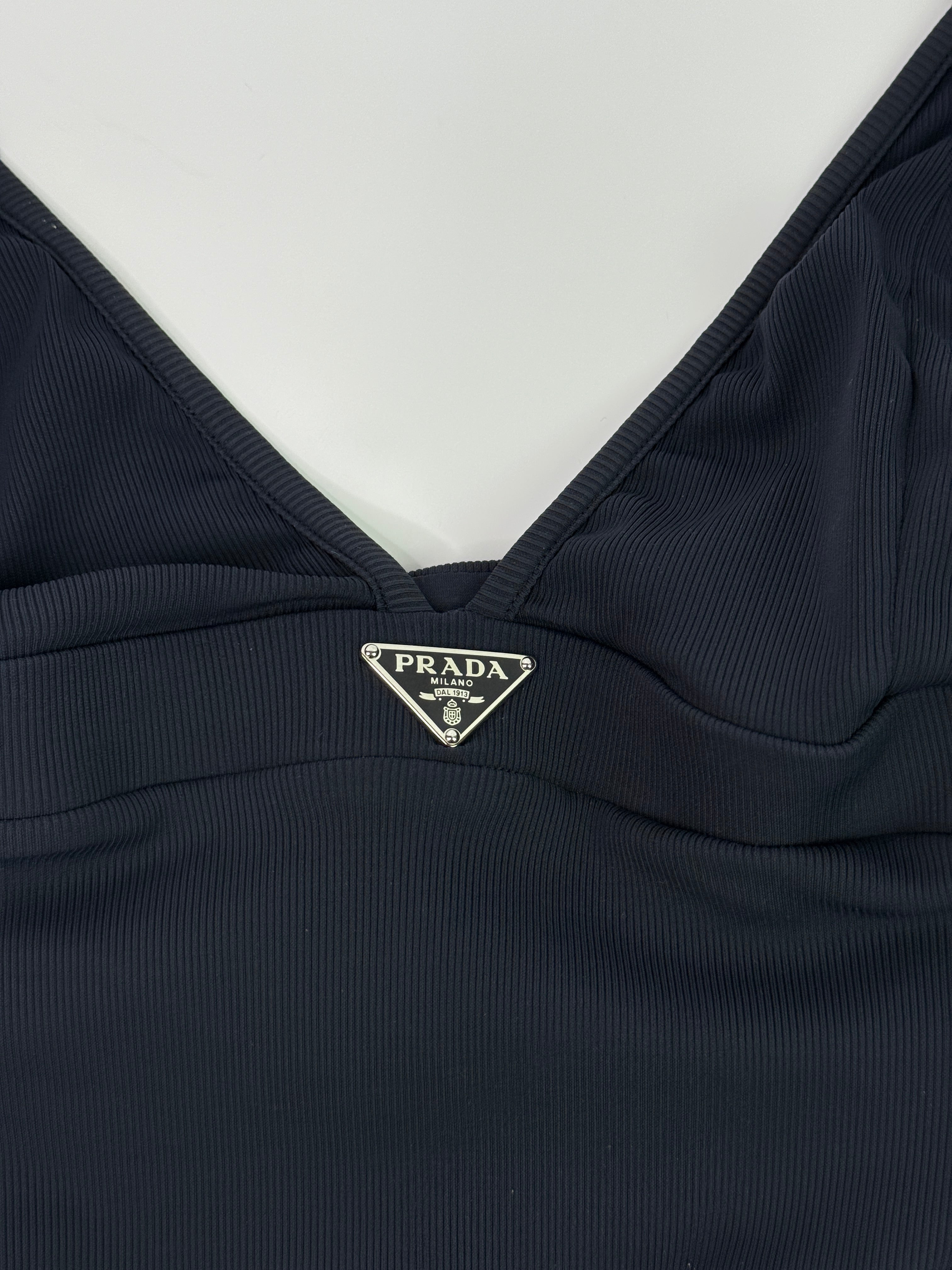 Prada Logo Swimsuit  (Size S /UK8)