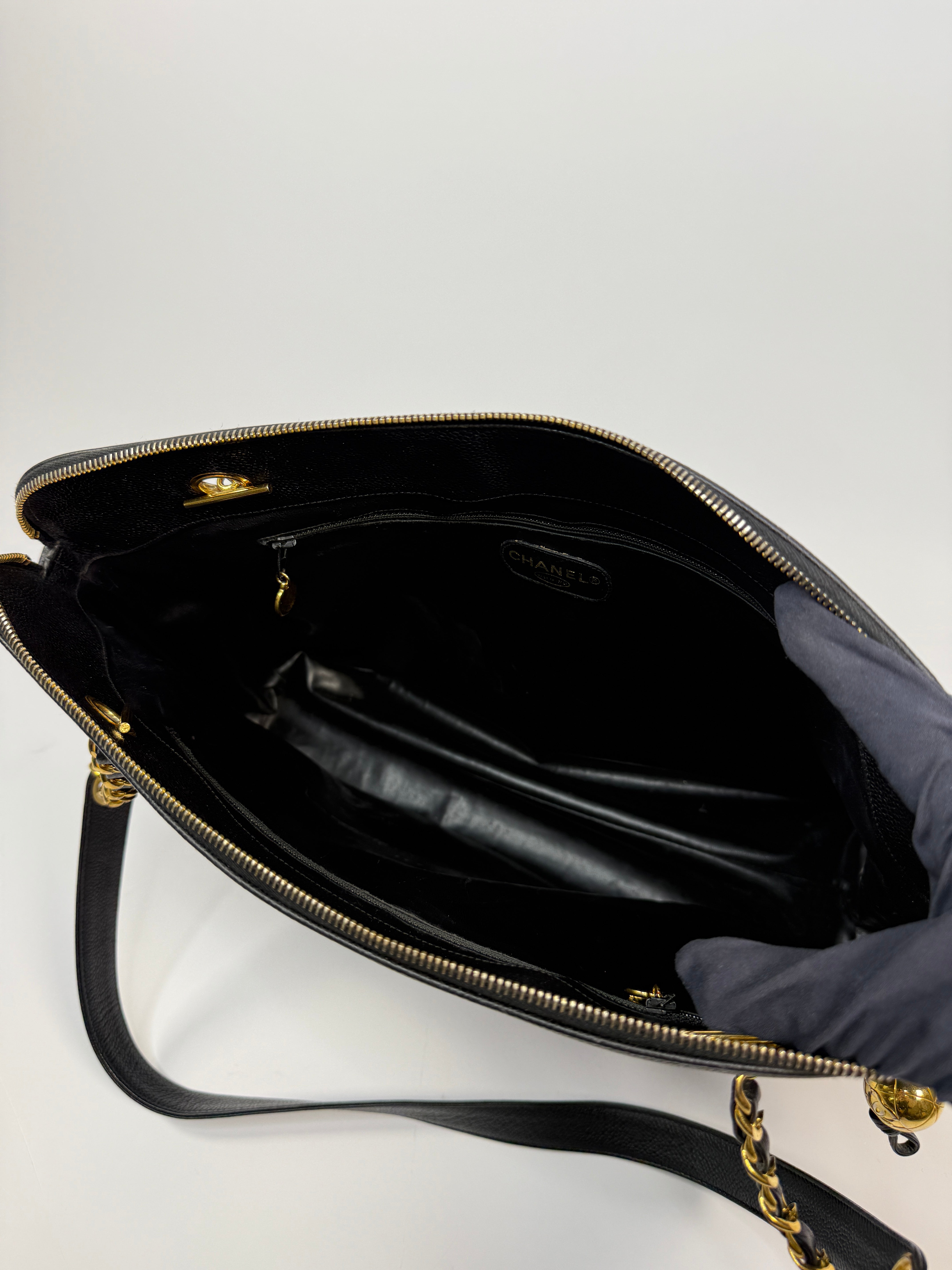 Chanel Vintage Black Caviar Tote Bag
Pre Loved & Authentic 