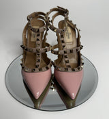 Valentino Garavani Pink Rockstud Heels (Size 36.5 UK 3.5)