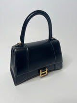 Balenciaga Small Hourglass In Box In Black Bag