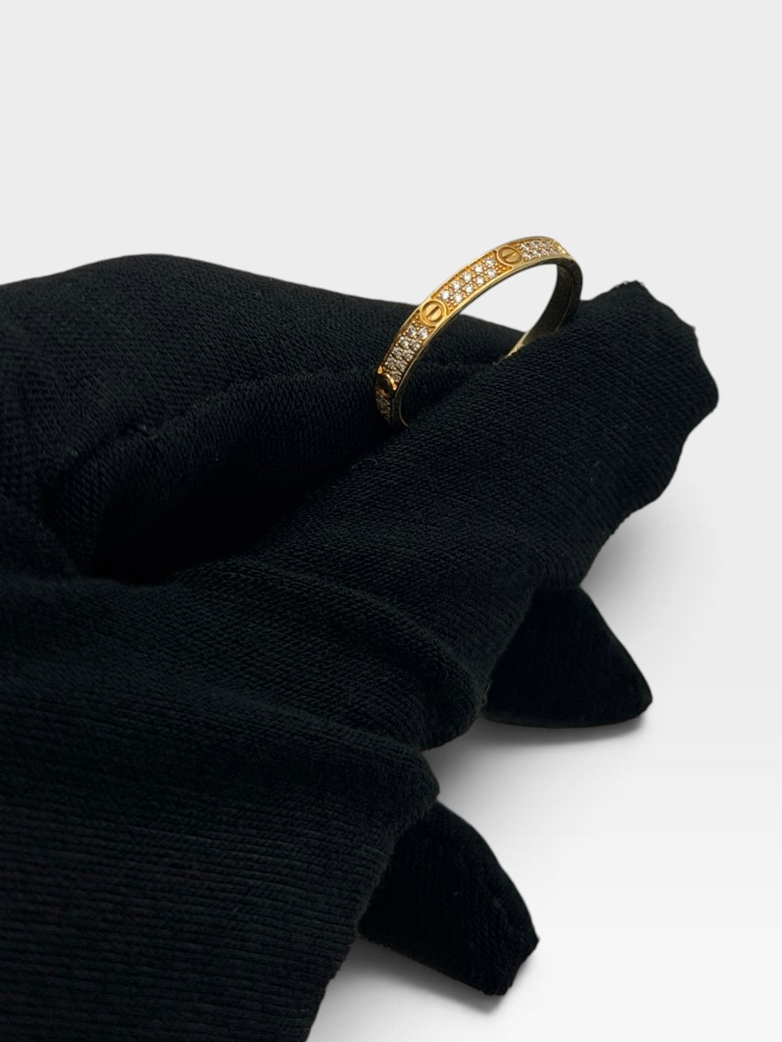 Cartier Love Ring In Yellow Gold With Diamonds (Size 56) 100% authentic and preloved in excellent condition