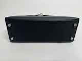 Hermès Kelly 25 In Noir Sellier Epsom With Palladium Hardware
