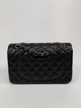 Chanel Small Classic Double Flap In Black Caviar Leather With SHW