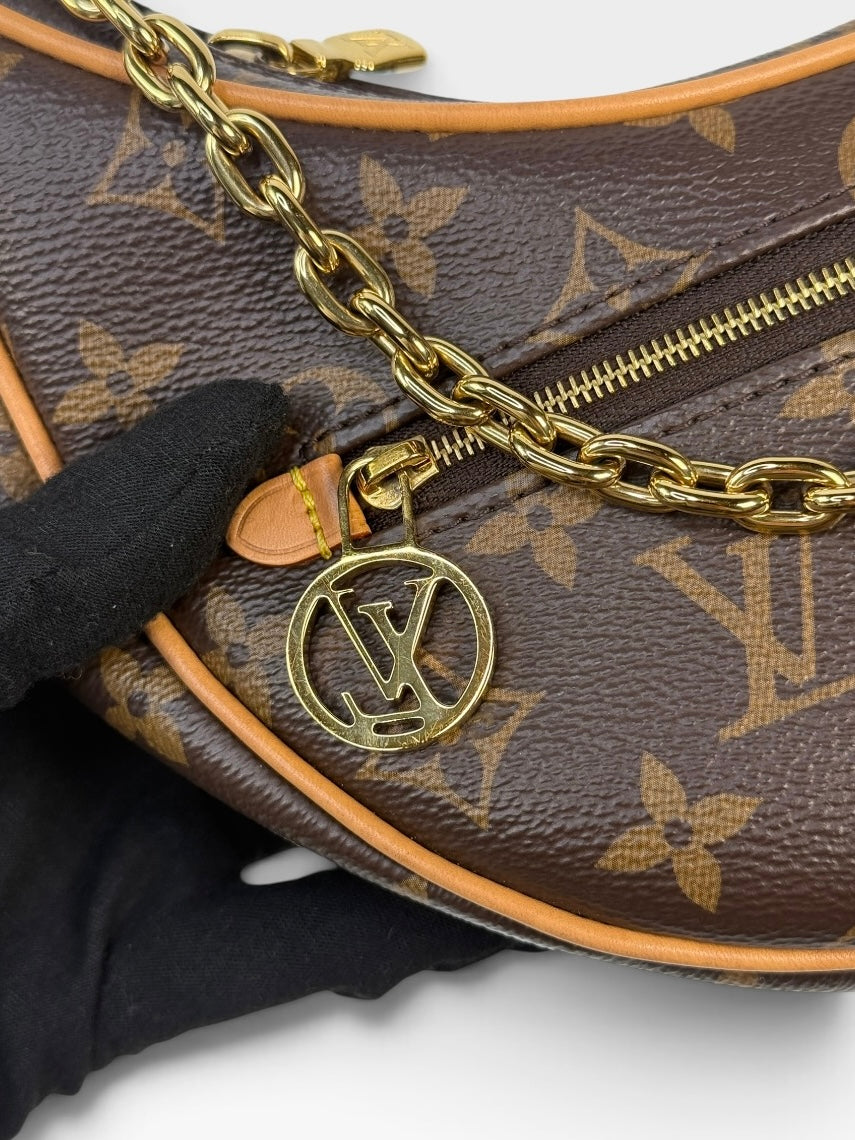 Louis Vuitton Loop Bag In Brown Monogram With Gold Hardware. 100% authentic and preloved in excellent condition