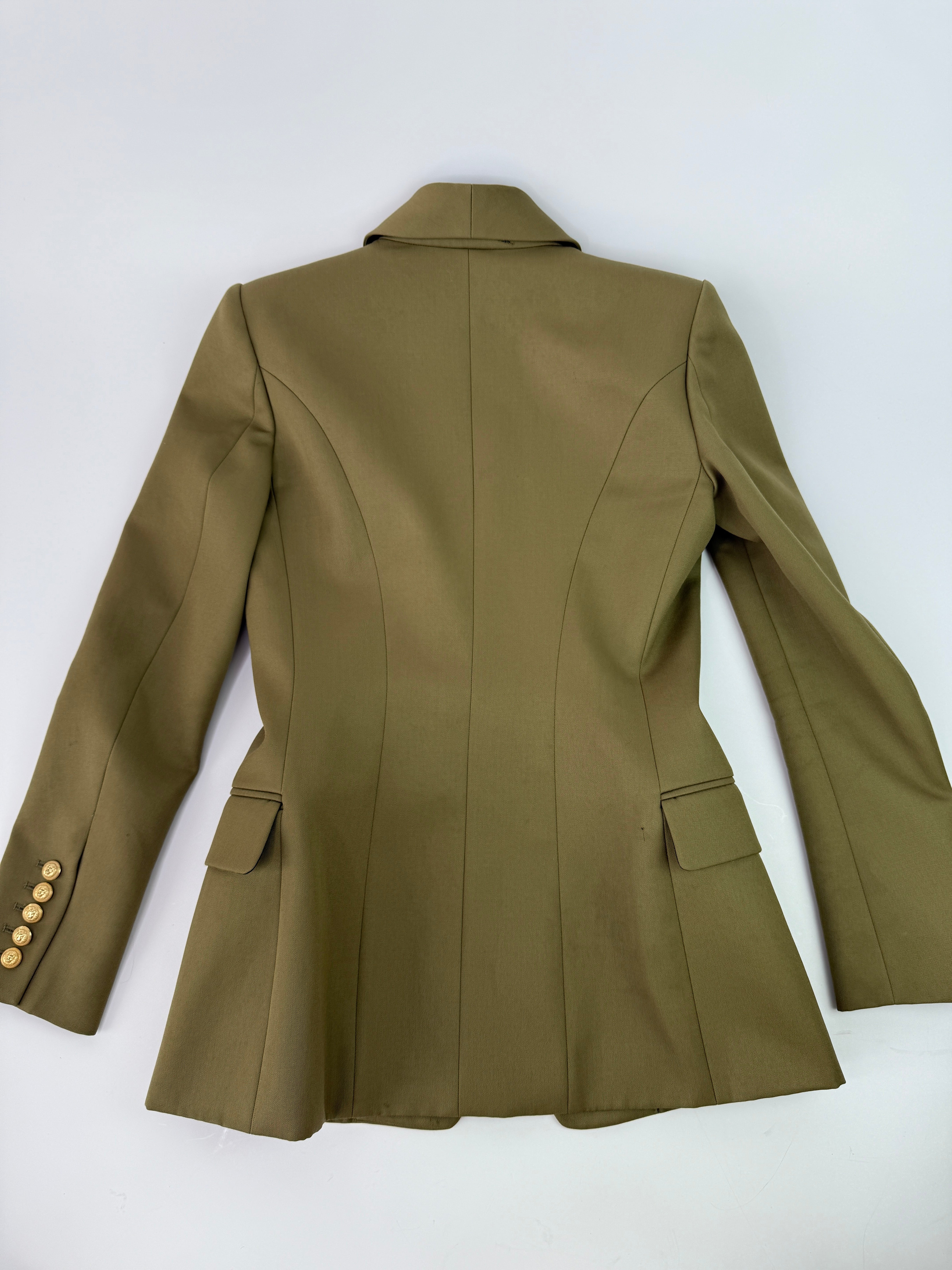 Balmain khaki Blazer (Size FR38/UK10)