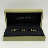 Van Cleef & Arpels Vintage Alhambra Bracelet, 5 Motifs Onyx