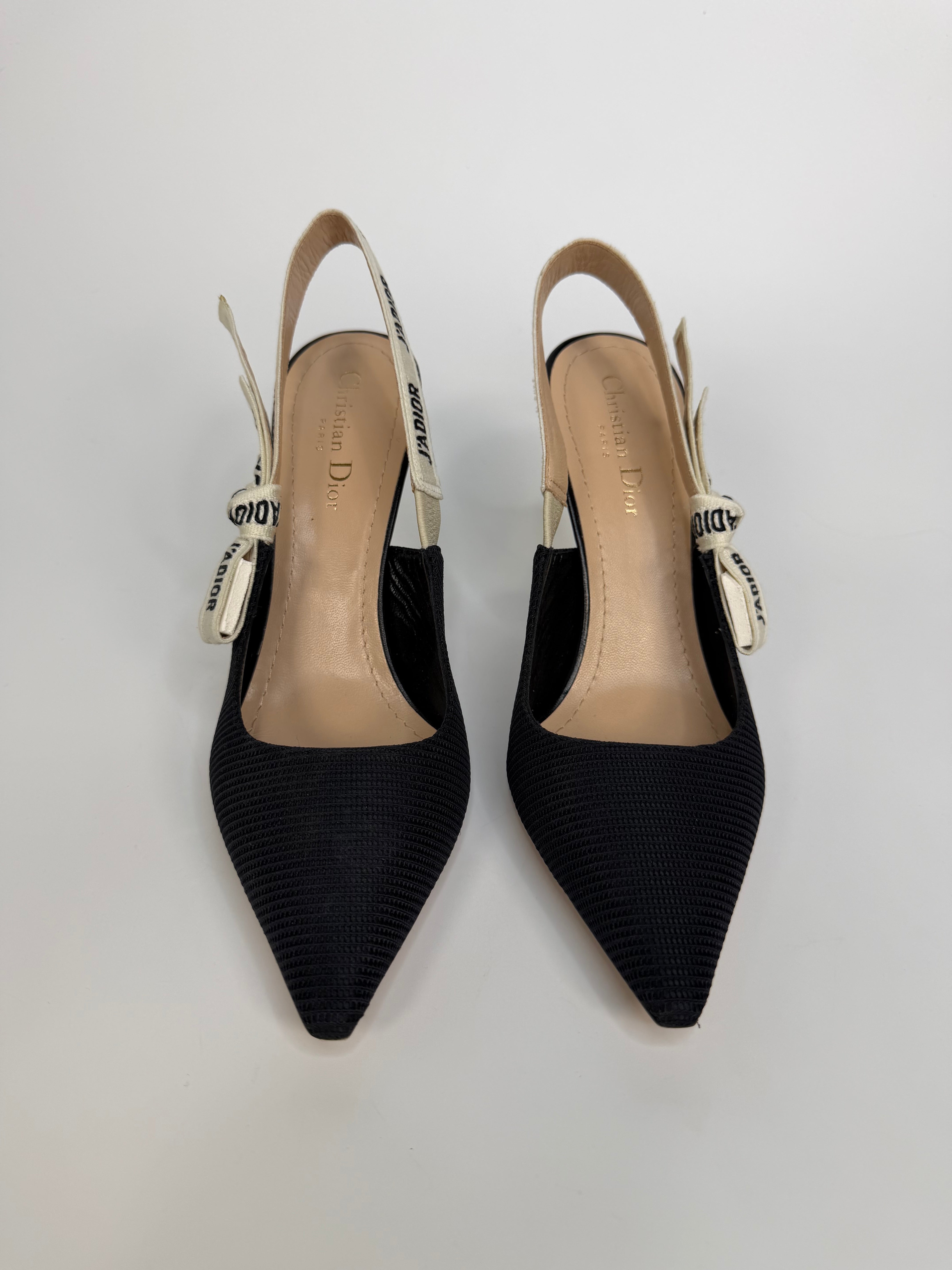 Christian Dior J'Adior Singback Pumps In Black (Size 40.5 /UK7.5). Authentic and preloved in new and unused condition