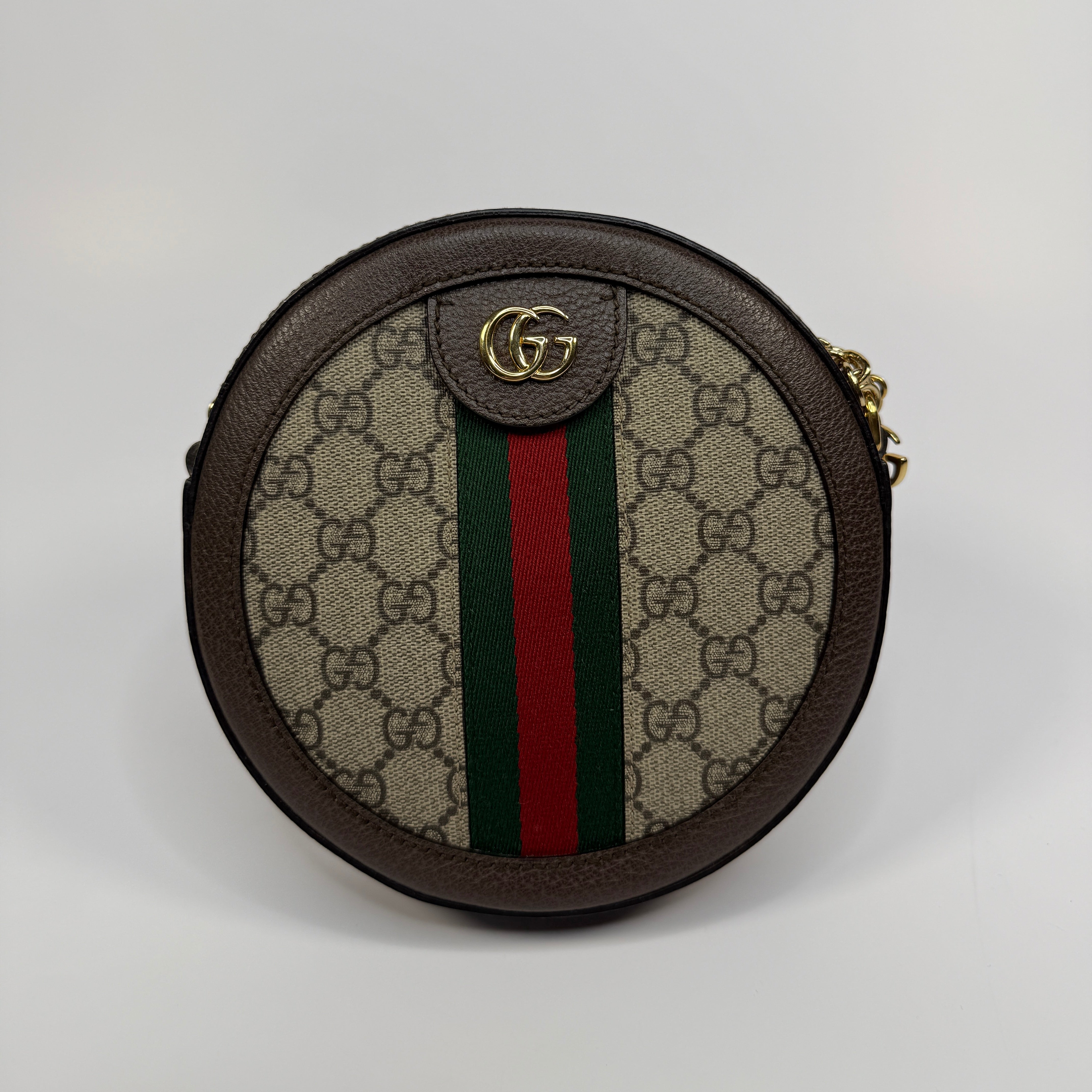 Gucci Mini GG Supreme Round Ophidia Bag