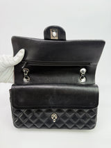 Chanel Medium Classic Double Flap Black Lambskin With SHW