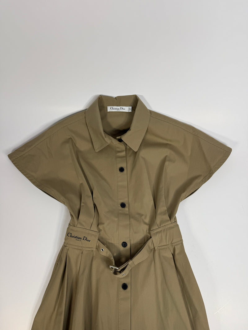 Christian Dior Dioriviera Mid-Length Belted Shirtdress (Size 38/UK10)