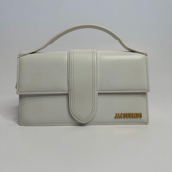 Jacquemus Le Grand Bambino White Leather Bag