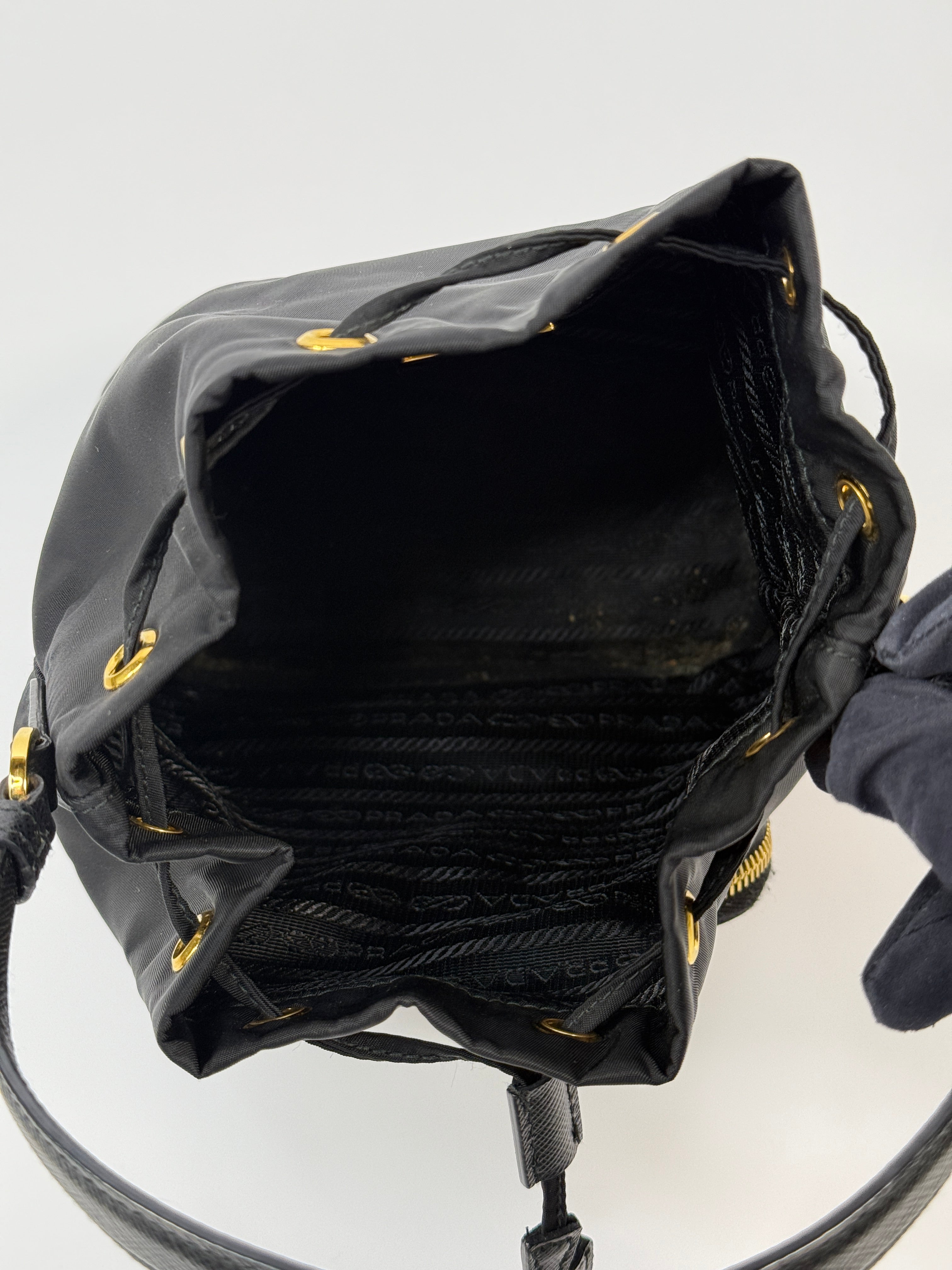 Prada Duet Re-Nylon Bucket Bag