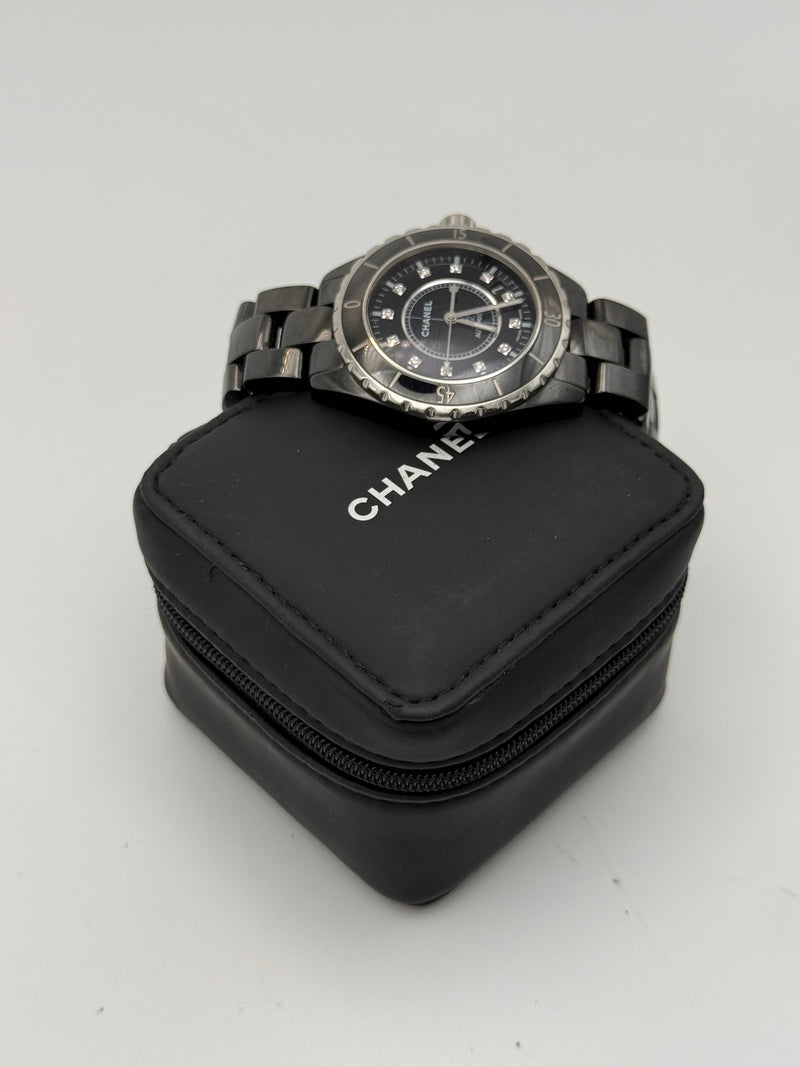 Chanel J12 38MM Black Ceramic Watch