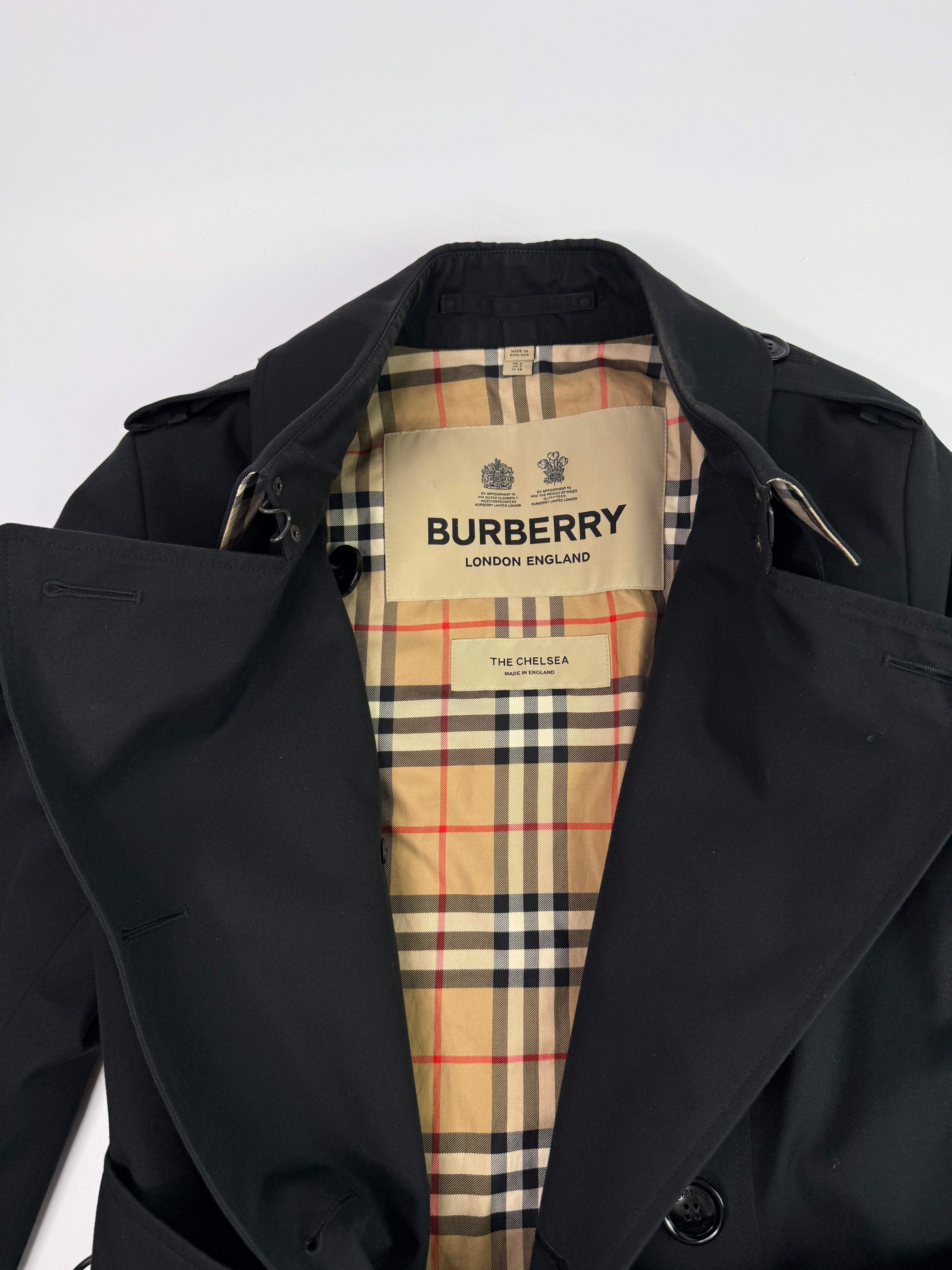 Burberry Chelsea Trench Coat (Size UK6)