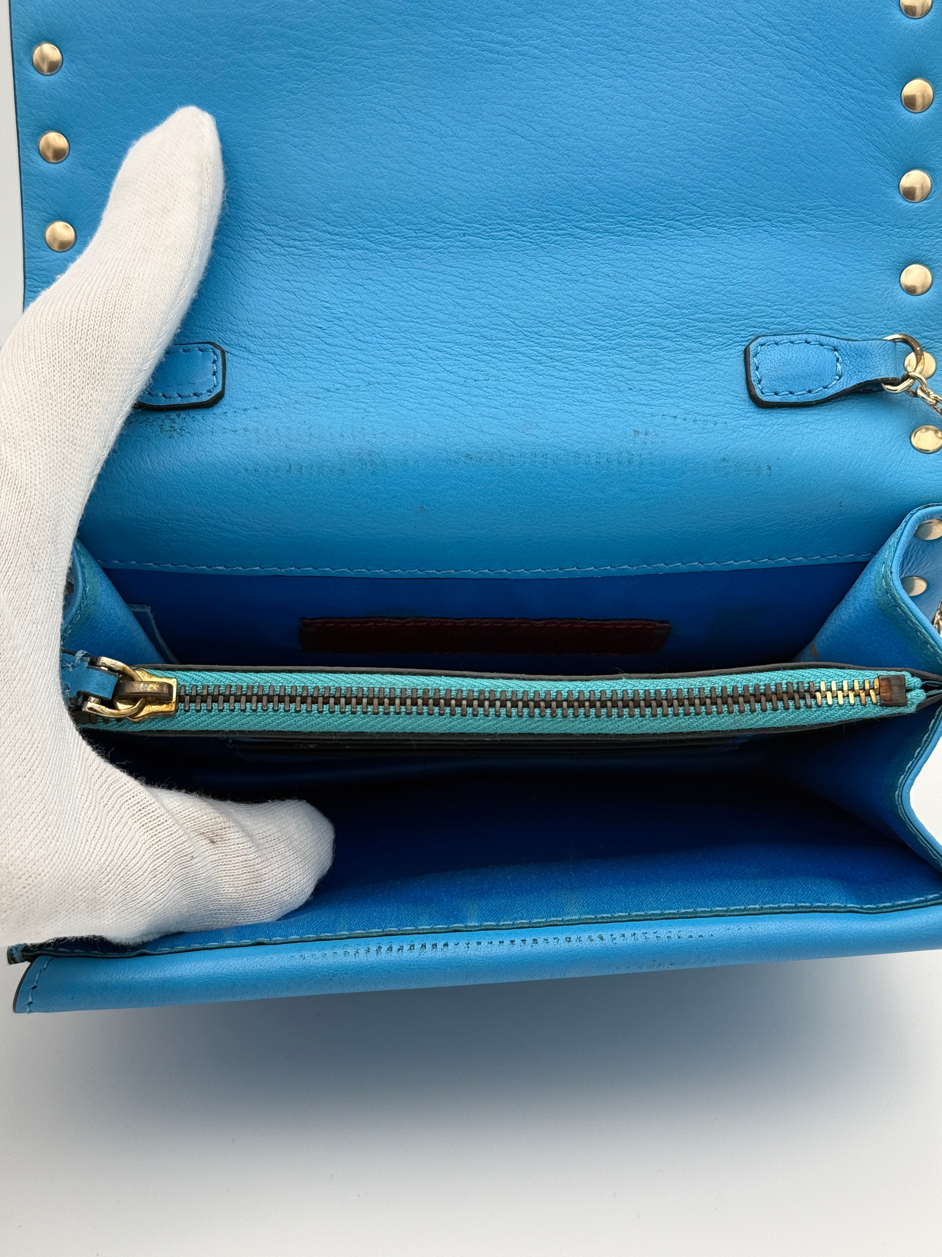 Valentino Rockstud Wallet On Chain