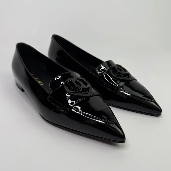 Chanel CC Patent Pumps (Size 39.5/UK6.5)