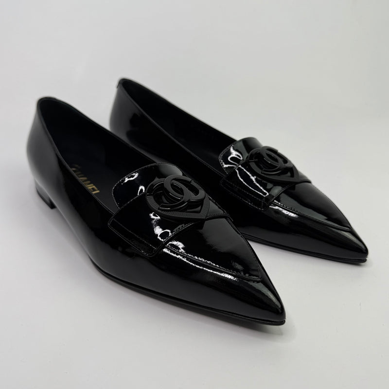 Chanel CC Patent Pumps (Size 39.5/UK6.5)
