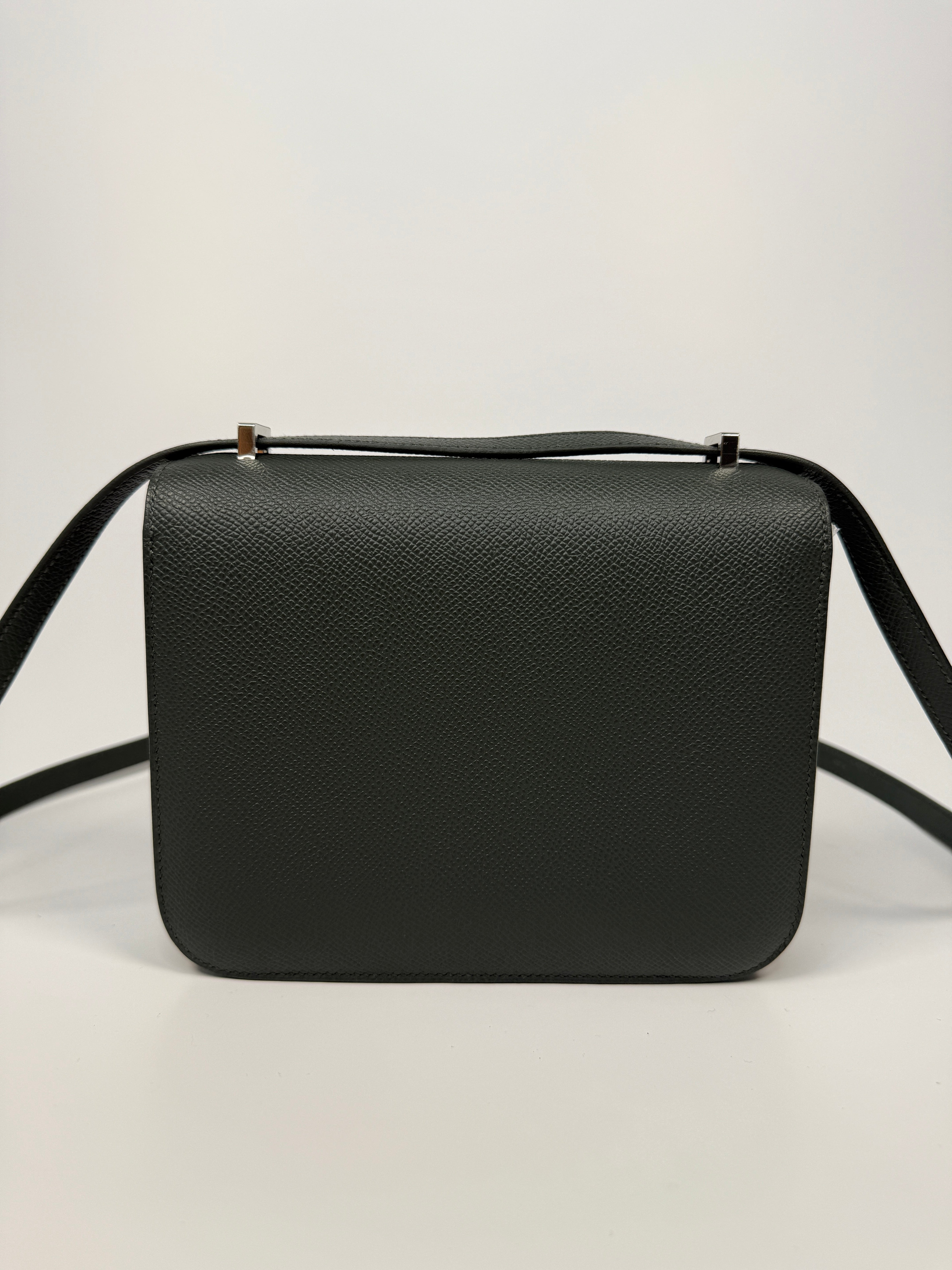 Hermès Constance 18 In Vert Mangrove Epsom Leather With Lacquered Hardware new condition authentic and preloved 