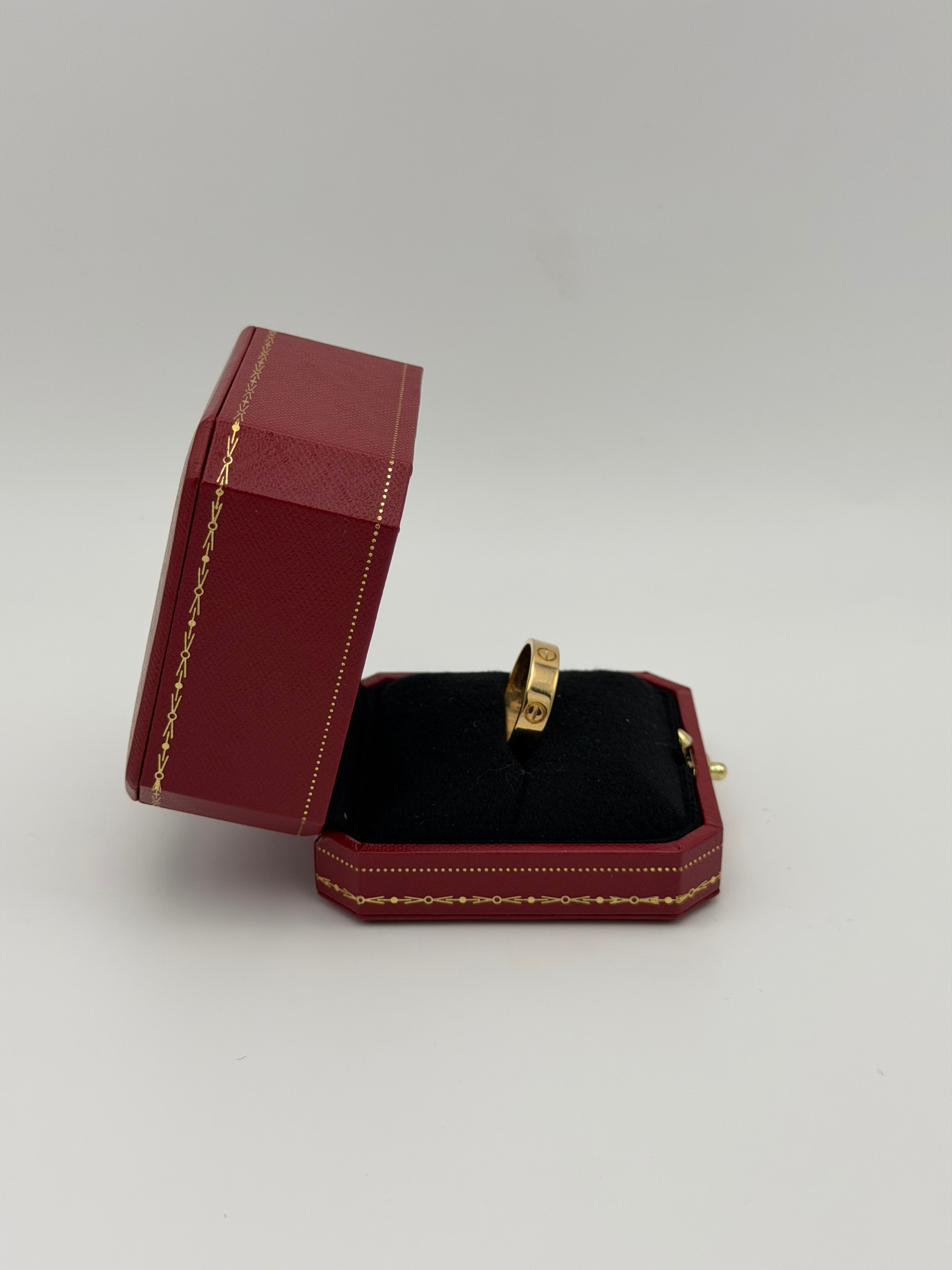 Cartier Love Ring Classic Model In 18kt Yellow Gold