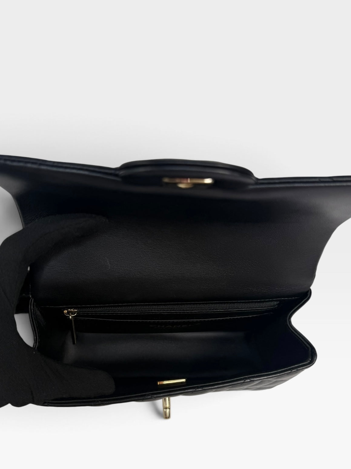 *Luxe Top Pick* Chanel Mini Rectangle Top Handle In Black Lambskin With Gold Hardware, authentic and pre loved in excellent condition, 100% guarantee