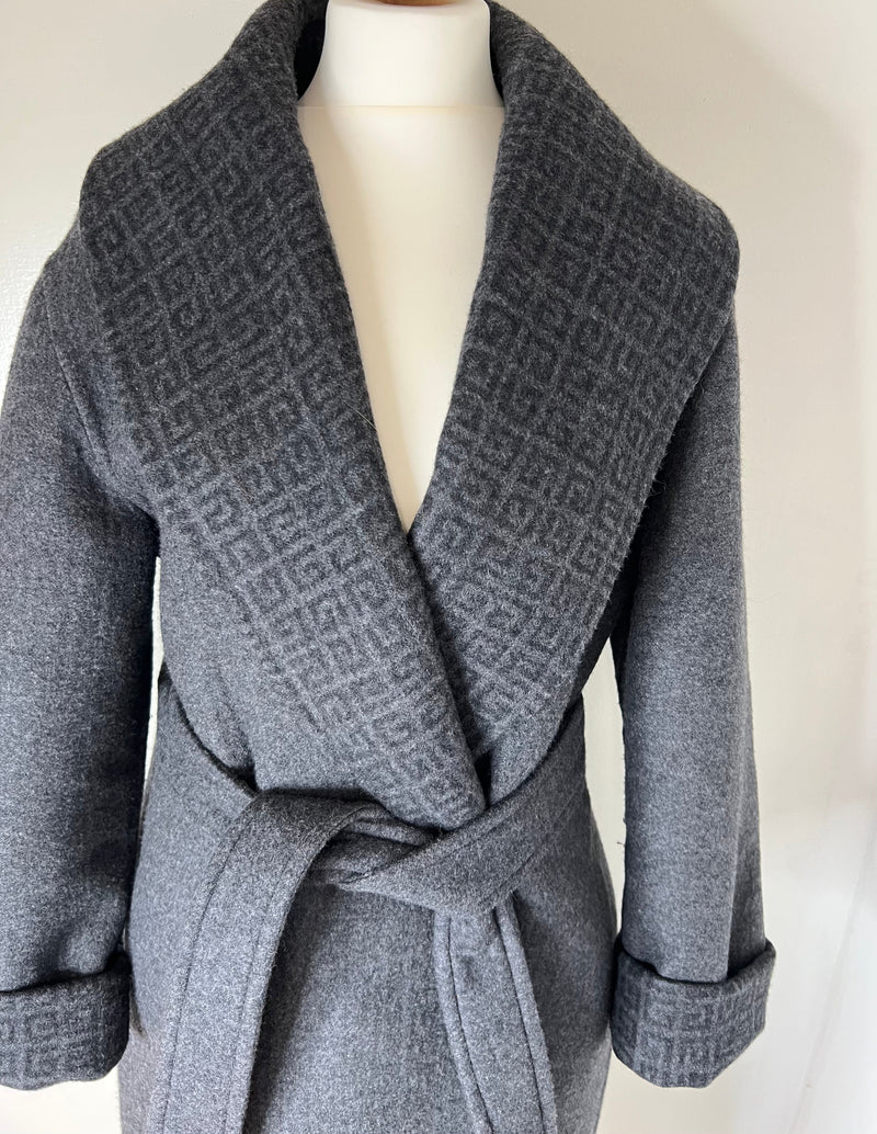 Givenchy Grey Wool Coat (Size 44/UK 16)