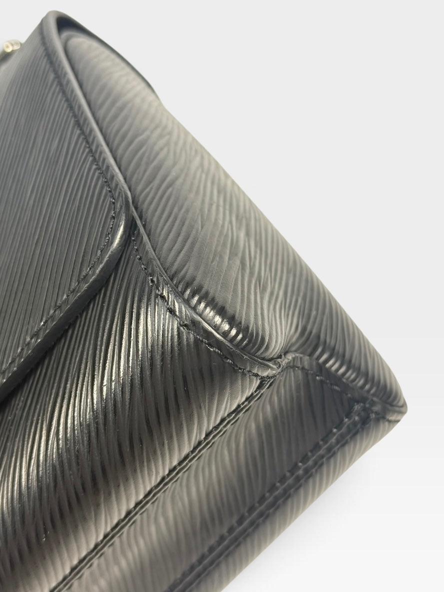Louis Vuitton Twist PM Shoulder Bag In Black Epi Leather With Silver Hardware. 100% authentic and pre loved in excellent condition. 