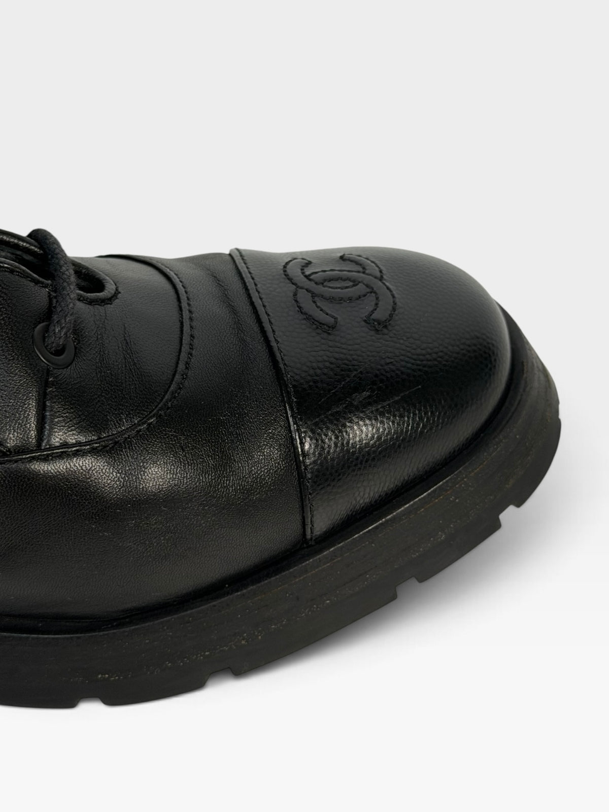 Chanel Biker Boots (Size 40.5 /UK 7.5) 100% authentic and preloved in excellent condition 