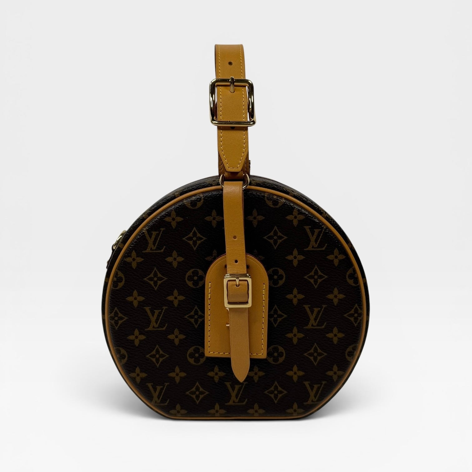 Louis Vuitton Petite Boite Chapeau Bag with Gold Hardware
