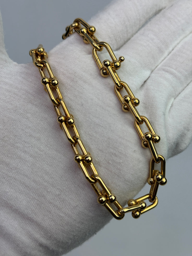 Tiffany & Co Medium Link Necklace In Yellow Gold
