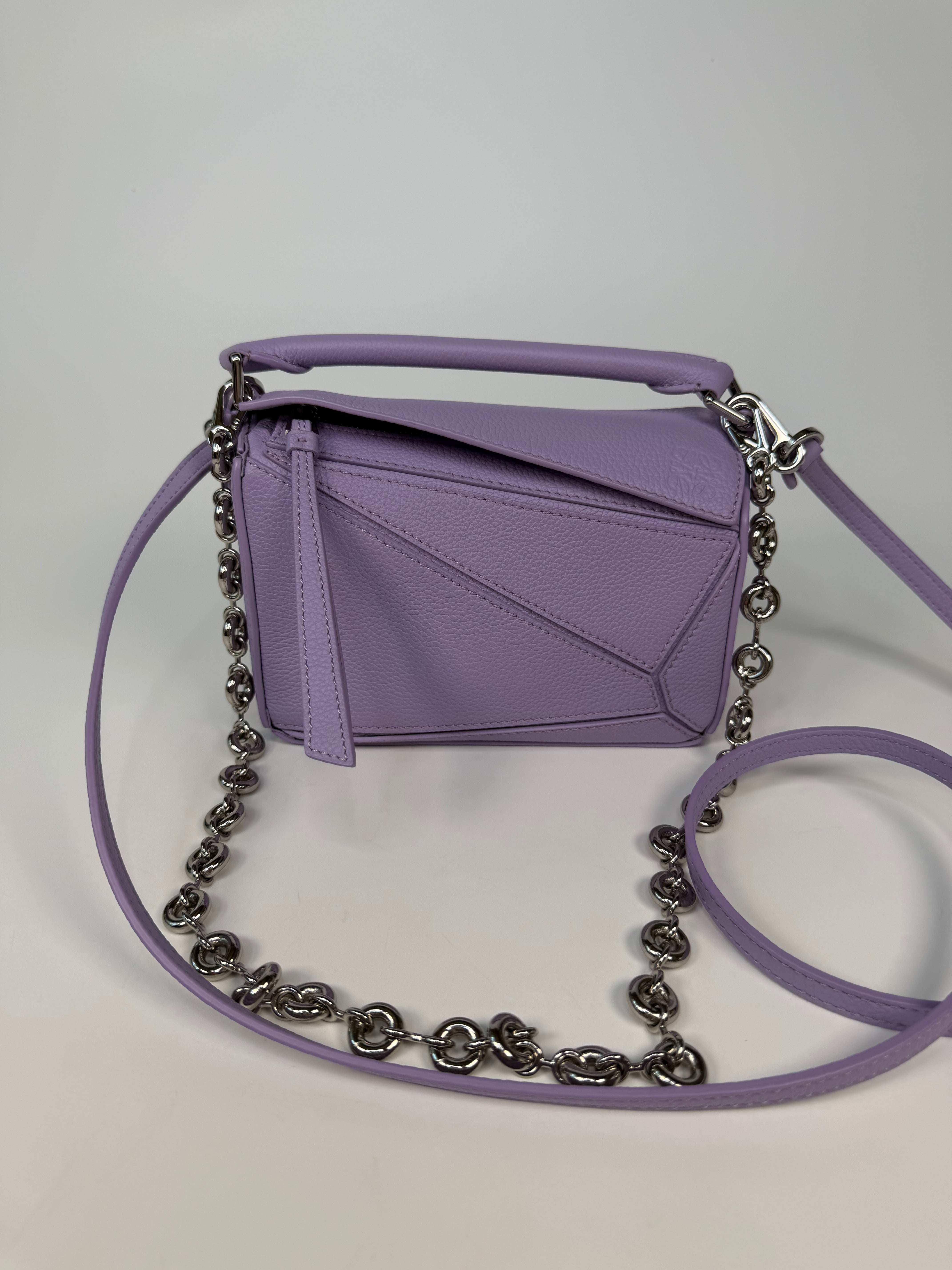 Authentic and preloved Loewe Small Puzzle bag In Taupe Calfskin Leather. Excellent Condition. Fully insured next day delivery. Verified by Luxe Cheshire 