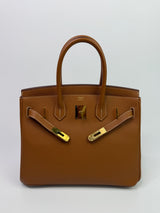 Hermès Birkin 30 In Gold Sellier Epsom Leather GHW