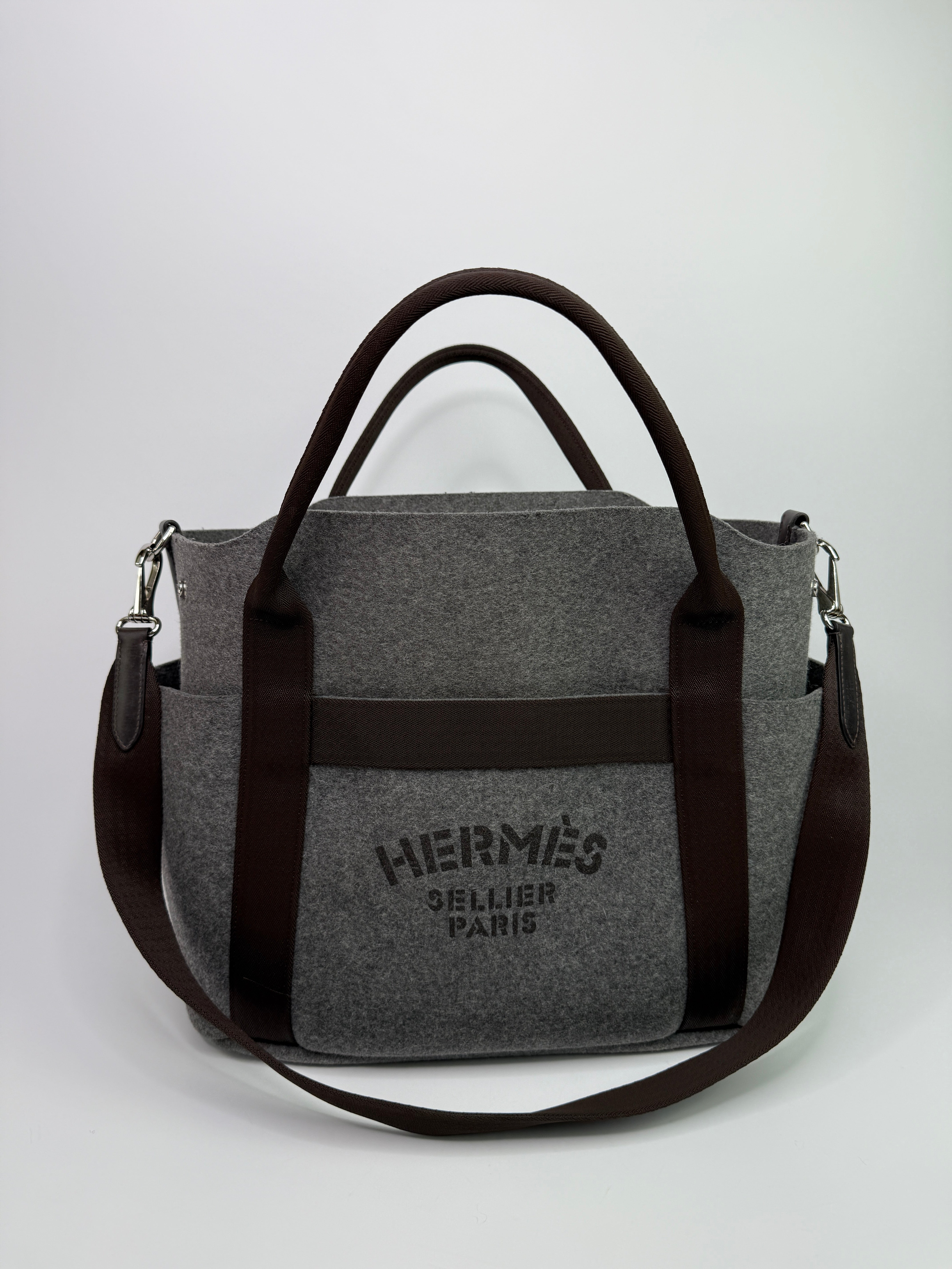 Authentic Pre Loved Hermès Acier Grooming Bag Excellent Condition