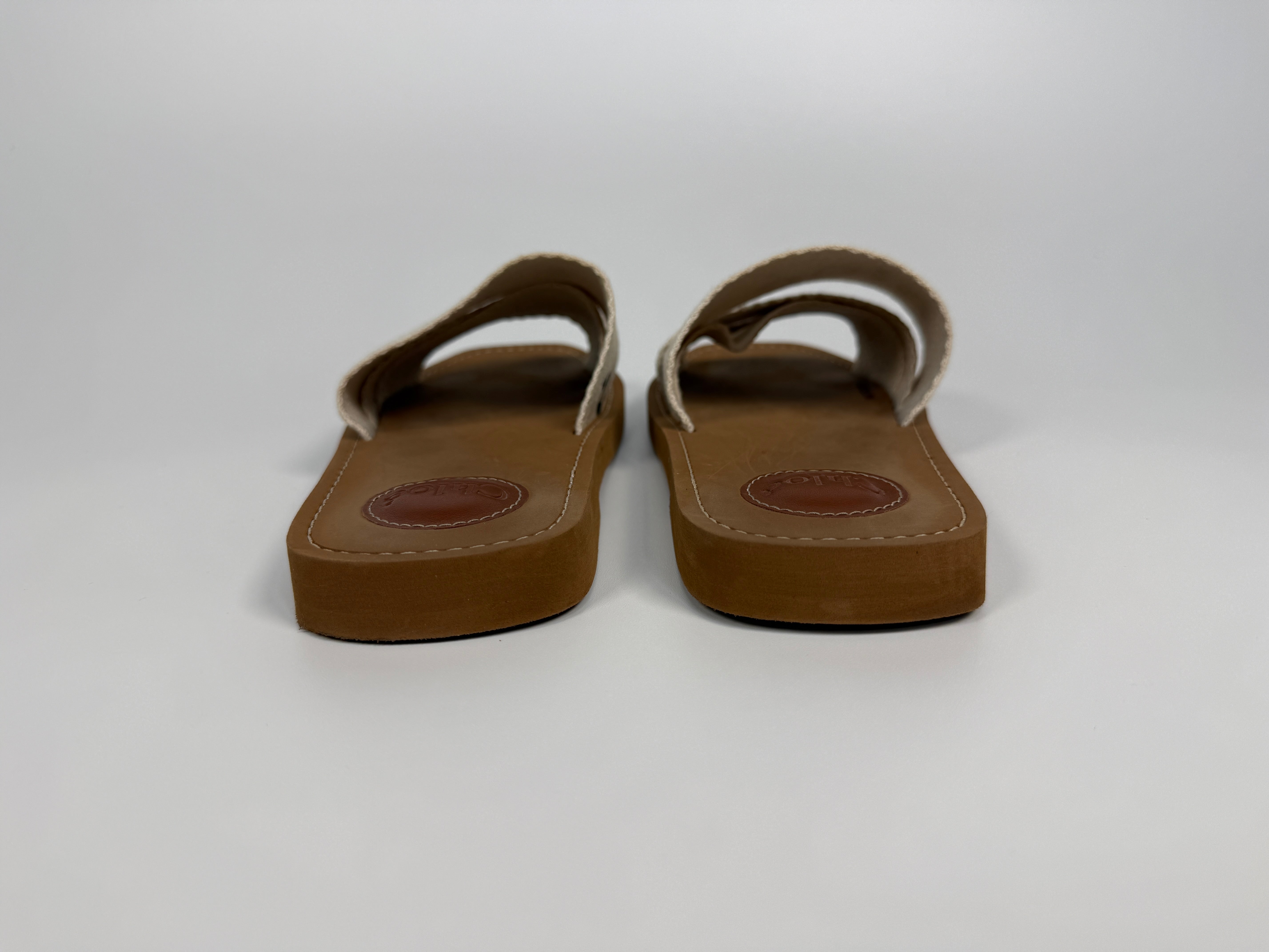 Chloe Woody Flat Mule  (Size 37/UK4)