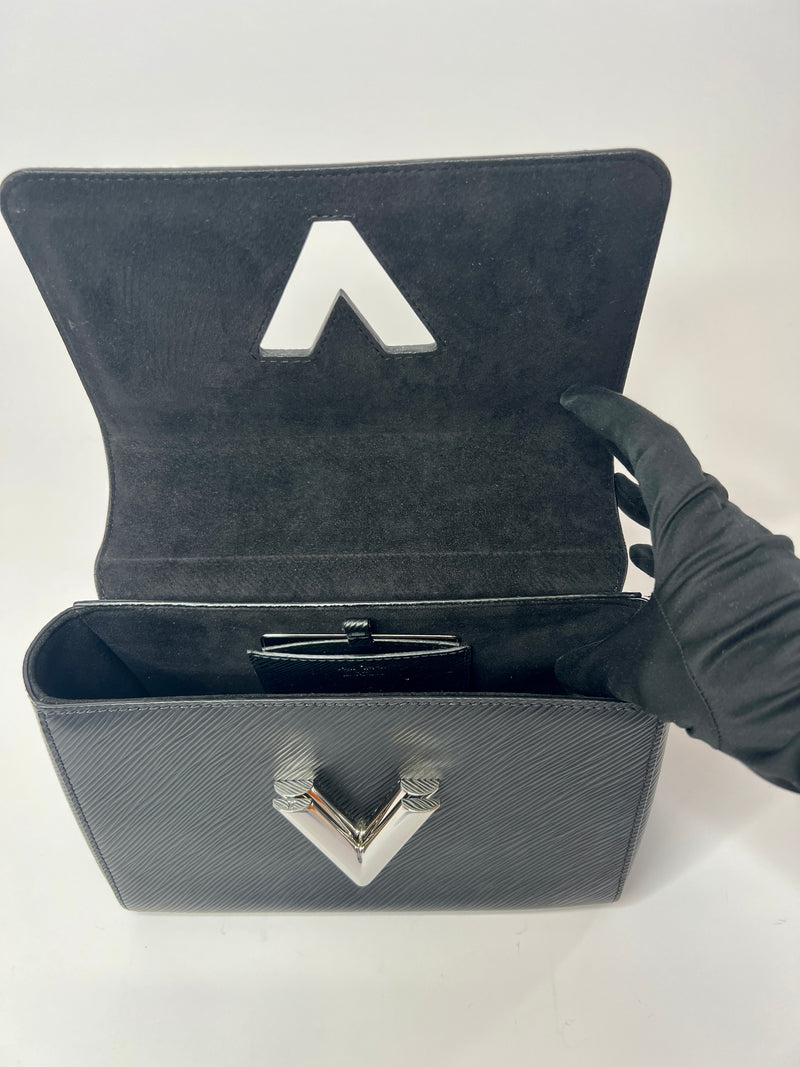 Louis Vuitton Twist MM In Black Epi Leather