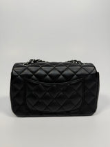 Chanel Mini Rectangle In Black Lambskin With SHW