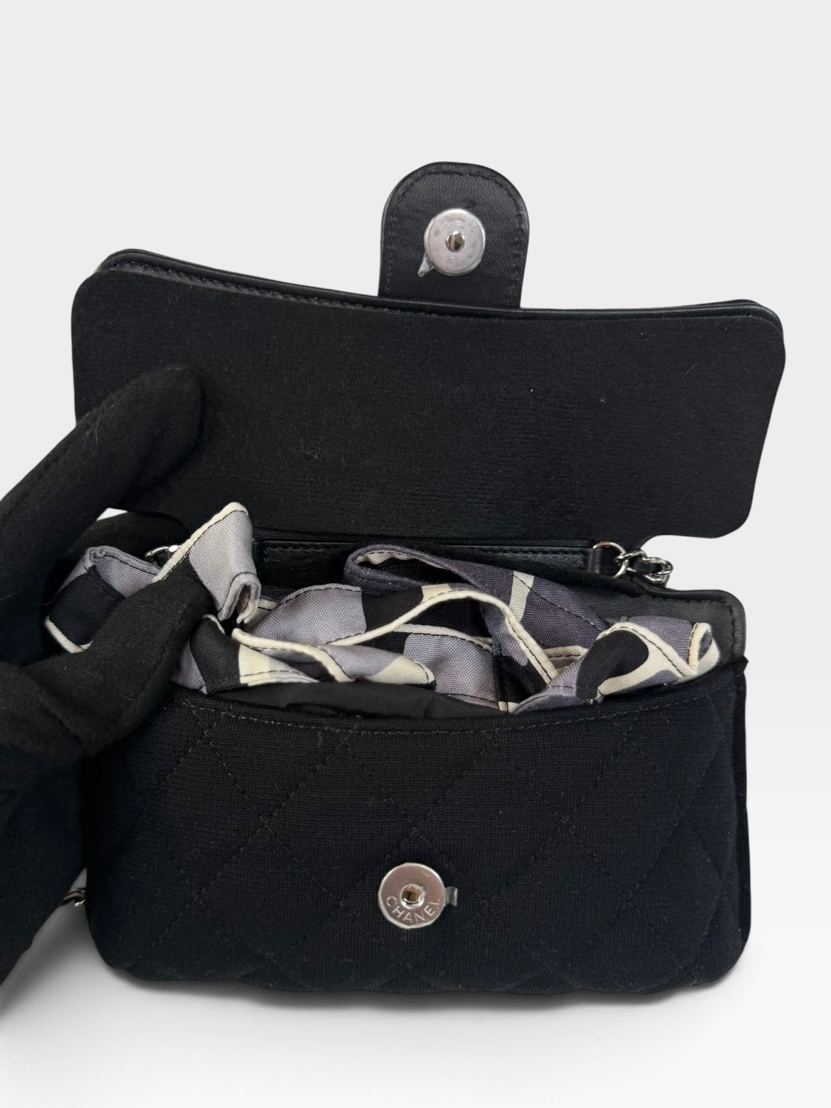 Chanel Foldable Tote Bag In Black Multicolour. Authentic and preloved in excellent condition. 100% guarantee