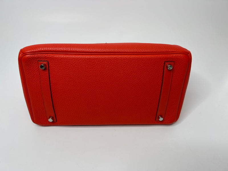 Hermès Birkin 35 Red Togo Leather With Palladium Hardware
