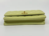 Chanel Wallet On Chain In Green Lambskin With GHW