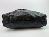 Chanel 22 Large In Black Calfskin Leather With GHW