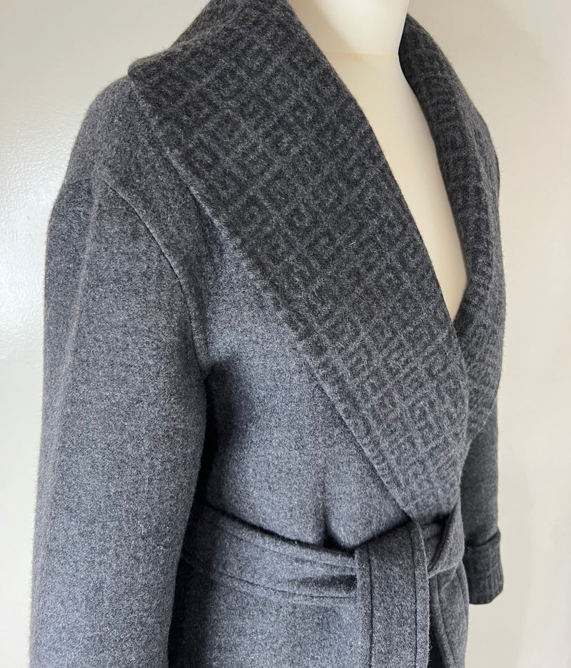 Givenchy Grey Wool Coat (Size 44/UK 16)