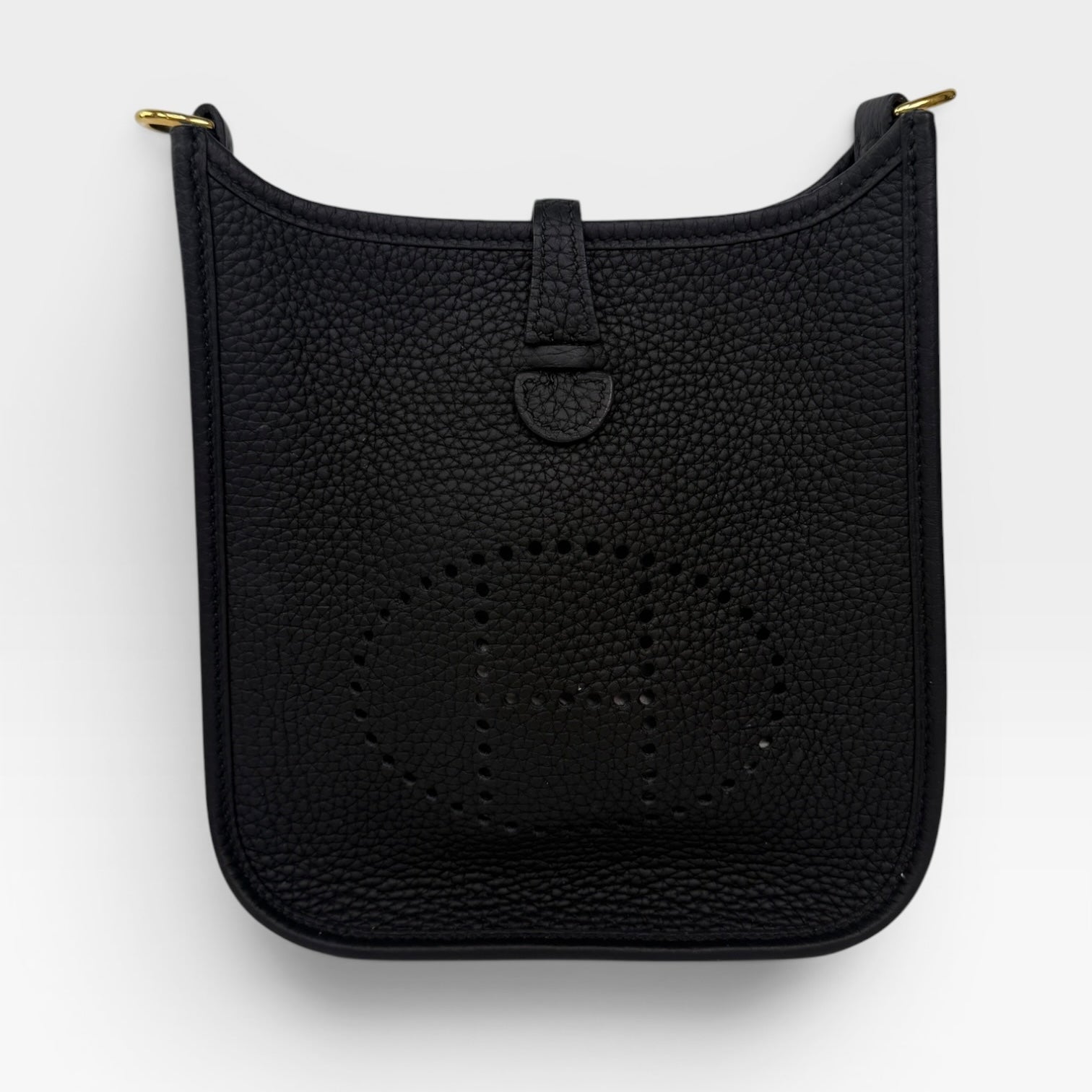 Hermès Evelyne TPM Black Clemence Leather Gold Hardware