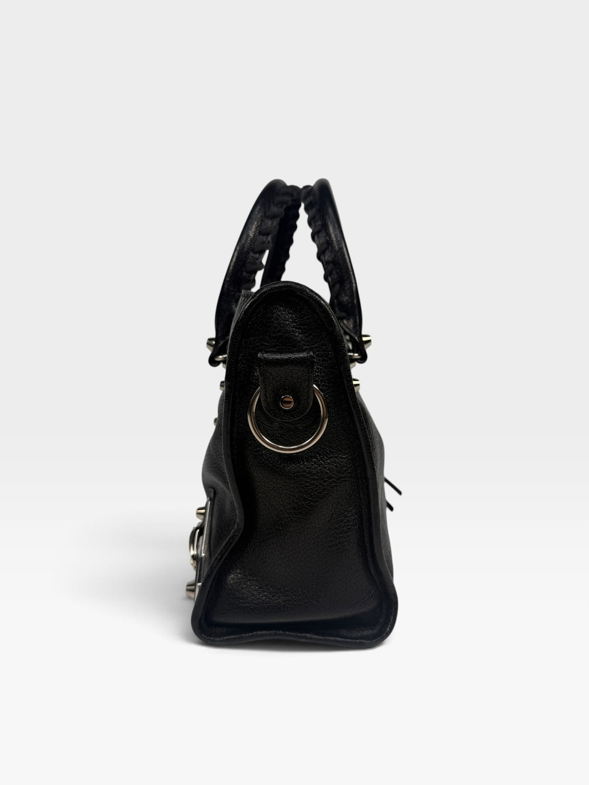 Balenciaga Le City Small Bag In Black Lambskin With Silver Hardware. 100% authentic and pre loved in excellent condition. 